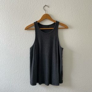 GXF Ribbed Tank Top, Grey, Medium